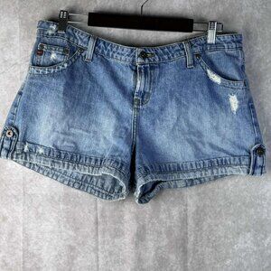L.E.I. Junior's Distressed Denim Shorts